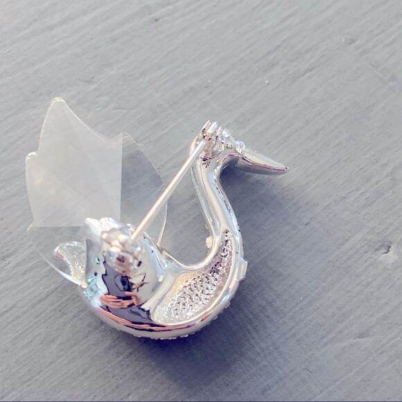 Swan Pin Brooch - Picture 5 of 6